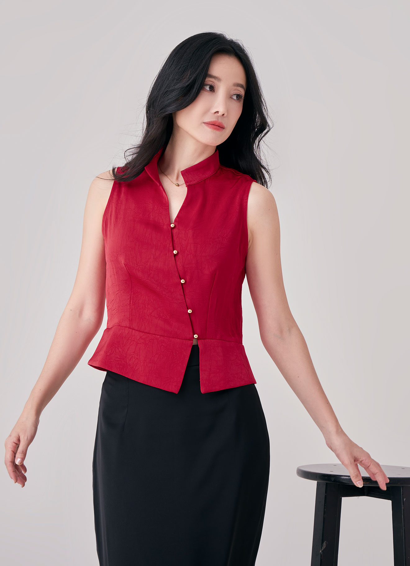 True-Red by Sleeveless Top