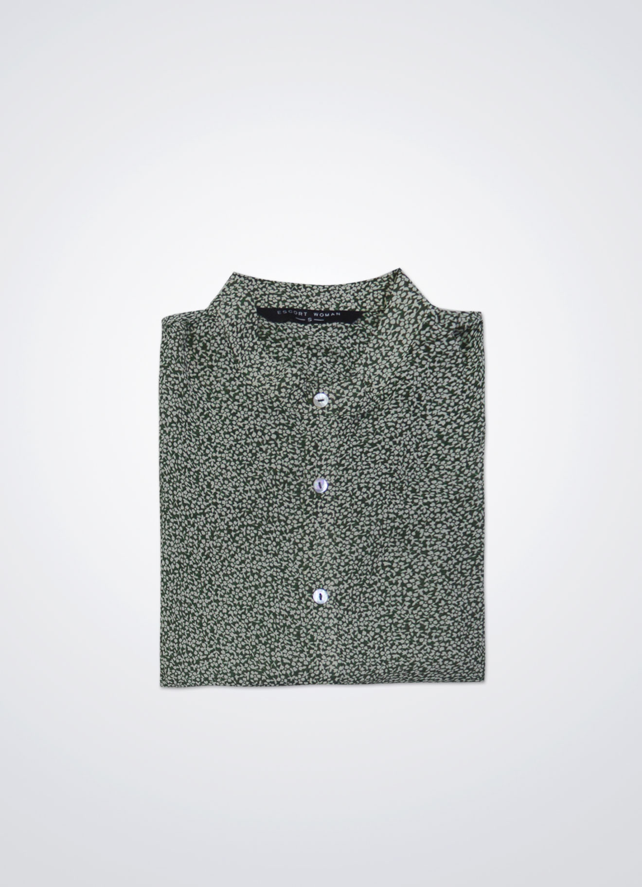 Turf-Green by Long-sleeved Blouse