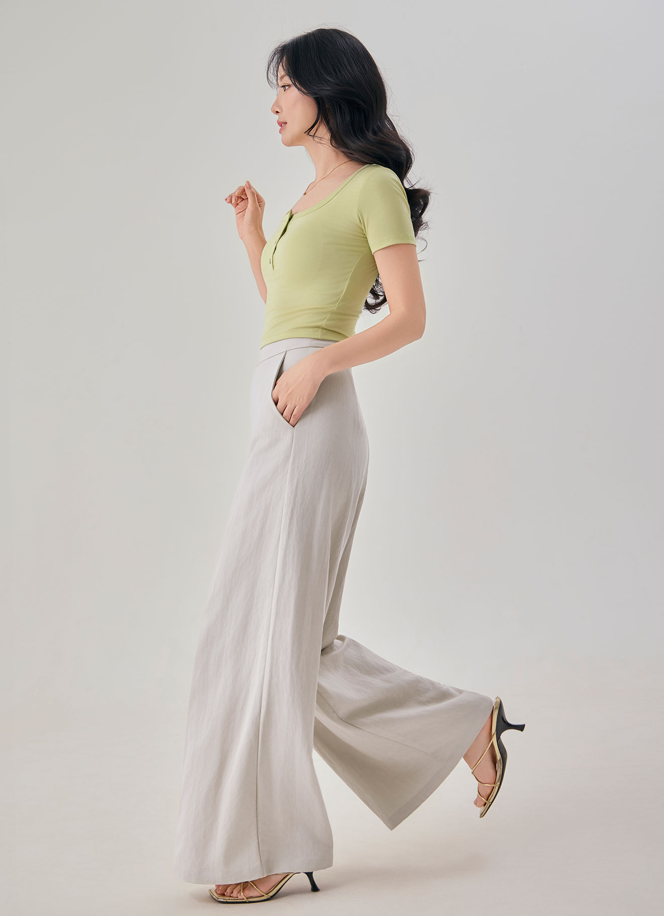 Turtledove  by Wide-Leg Pants