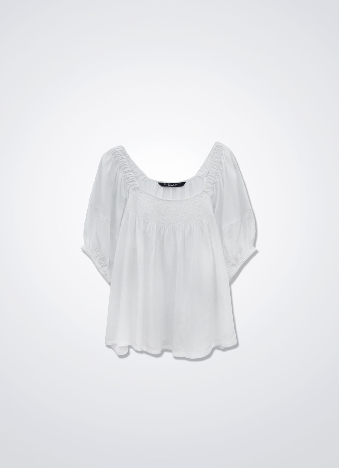 White by Sleeve Blouse