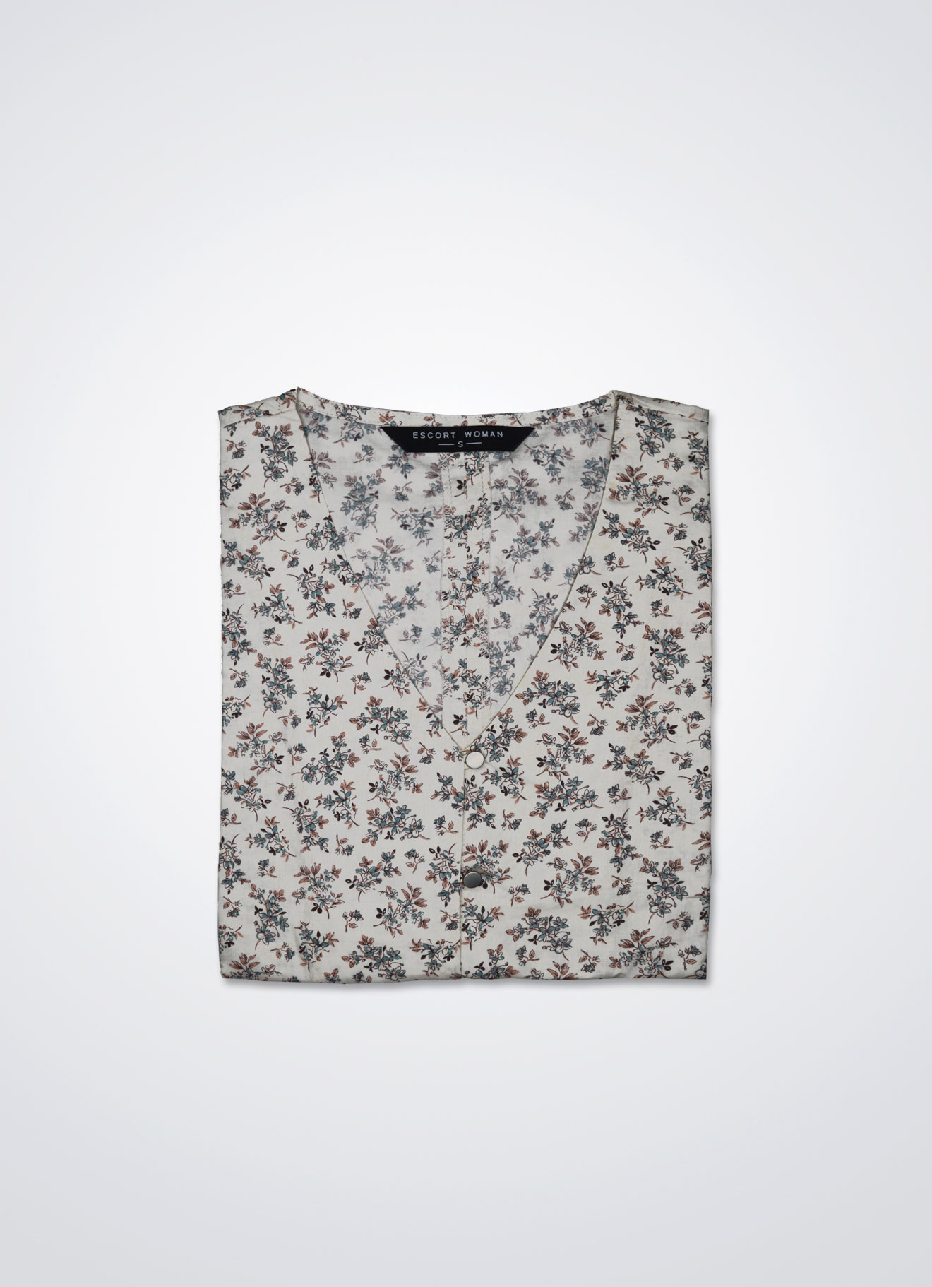 Winter-White by Floral Printed Blouse