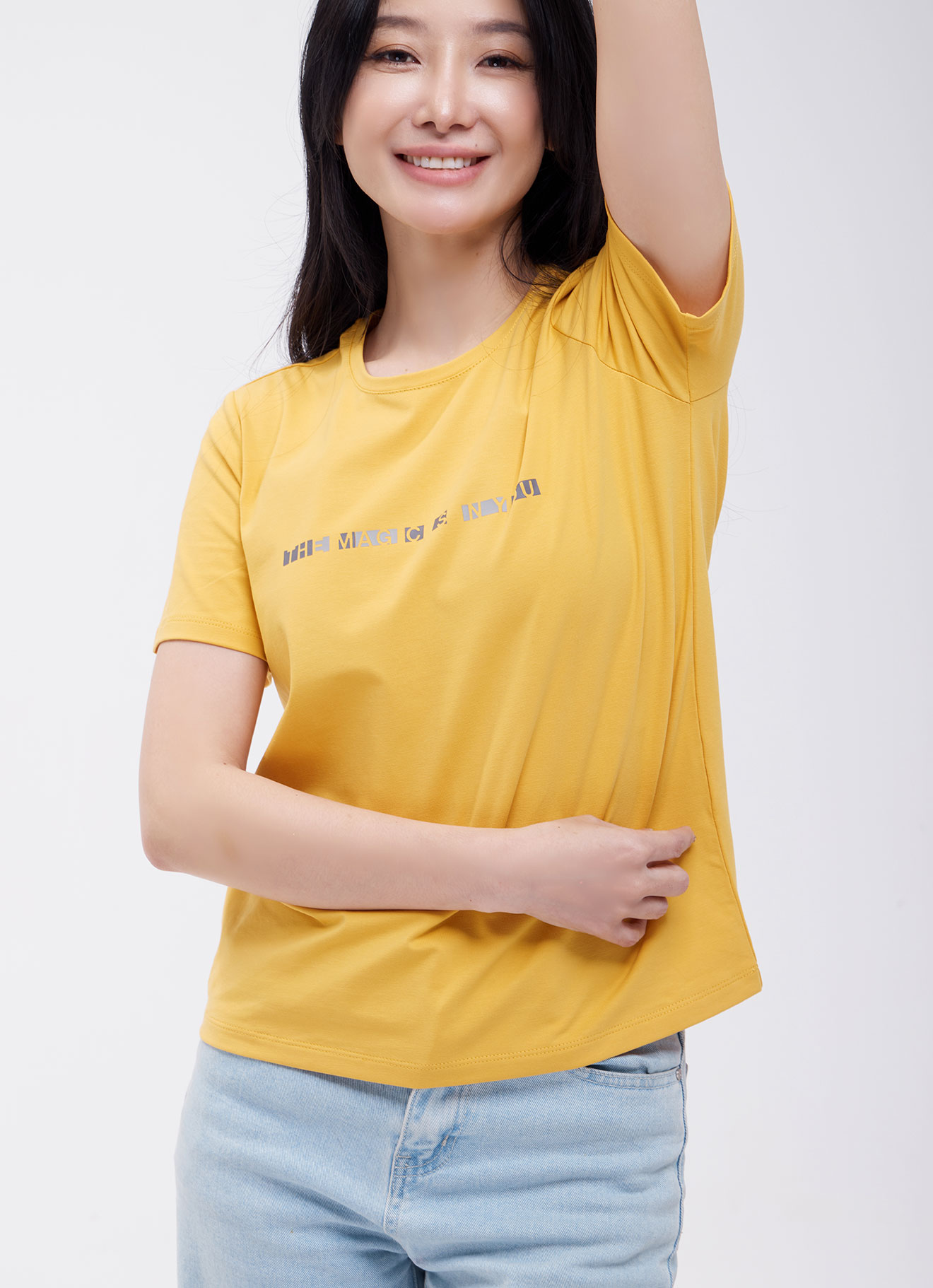 Yolk-Yellow by Sleeve Blouse