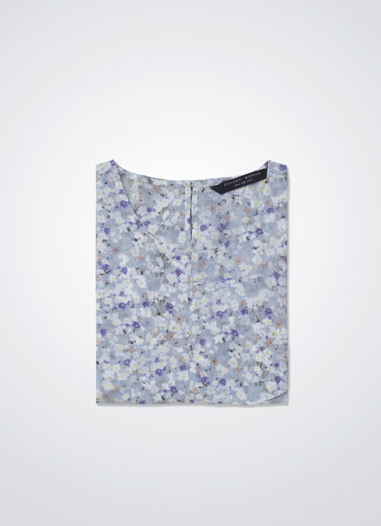 Illusion-Blue by Pleated Blouse
